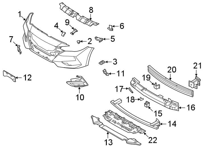 2014 Nissan Sentra Bumper Cover Nut. Bumper cover U - nut - 631954AL0A ...