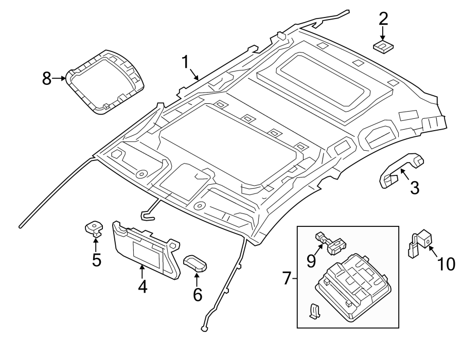 Nissan Altima Headliner Clip - 739983TA0A | NISSAN PARTS OVERSTOCK ...